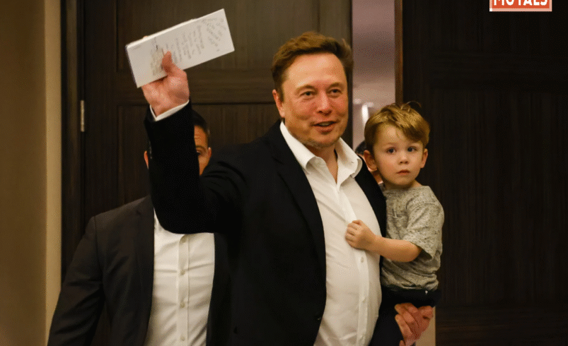 Elon musk with childrern